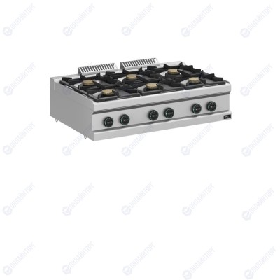 ПЛИТА 6 КОНФОРОЧН.700 СЕР. APACH APRG-117T/PL (6 конфорок) (газовая)