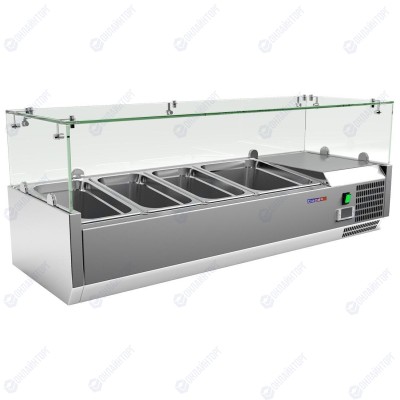 ВИТРИНА ХОЛОДИЛЬНАЯ НАСТОЛЬНАЯ COOLEQ VRX 1200/380