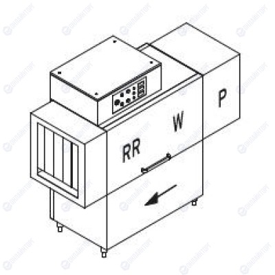 МАШИНА ПОСУДОМОЕЧНАЯ DIHR RX 144 SX+HR10+DR69