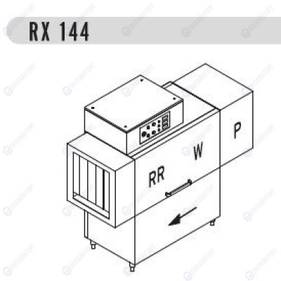 МАШИНА ПОСУДОМОЕЧНАЯ DIHR RX 144 SX+XP+DR69