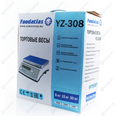 Торговые весы Foodatlas 30кг/1гр YZ-308