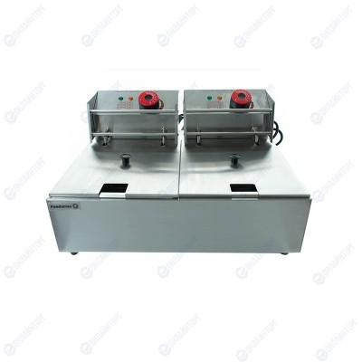 Фритюрница (6л+6л) DF-82 Foodatlas Eco (2 секции) (электрическая)