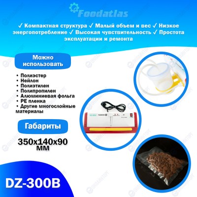 Вакуумный упаковщик c удалением жидкости DZ-300B Foodatlas Pro