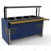 Мармит для первых блюд (4 супницы 10л) RМ13DS(10) Case 1505x700x1290(8...