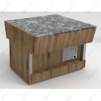 Прилавок нейтральный островной без полки RN42SB ШС Capital 1105x1050x8...