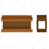Комплект фасадов лицевой (шведский стол островной 90 градусов) RU2090 ...