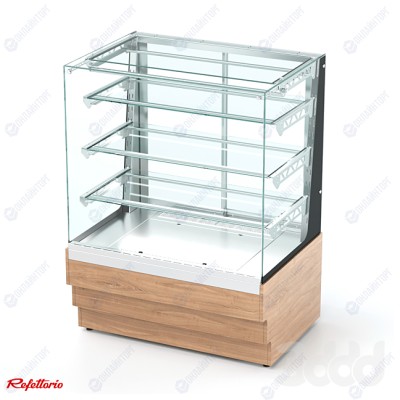 Витрина кондитерская нейтральная закрытая (3 полки) RKN20A Crystal 650x700x1320мм