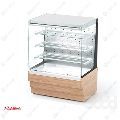 Витрина кондитерская холодильная открытая пристенная (3 полки) RKC22A POL Crystal 1250x700x1320мм