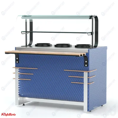 Мармит для первых блюд (2 супницы 5л) RМ11D(5) Case 805x700x1320(860)мм