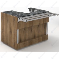 Прилавок кассовый левый RT1ALS Capital 1105x700x830мм