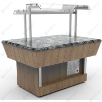 Прилавок нейтральный островной RN42S ШС Capital 1105x1050x1465(830)мм