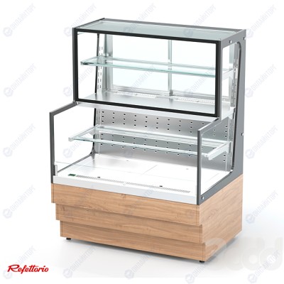 Витрина кондитерская холодильная комбинированная (3 полки) RKC22A OZ Crystal 1250x700x1320мм