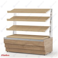 Витрина хлебная нейтральная открытая (4 полки) RKВ22AO Crystal 1250x70...