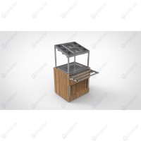 Прилавок диспенсер для подносов и столовых приборов нейтральный RD30М ...