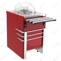Прилавок диспенсер для тарелок тепловой RD20А Case 505х700х860мм