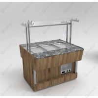 Прилавок холодильный островной RC43S ШС Capital 1505x1050x1465(830) h=...
