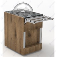 Прилавок диспенсер для тарелок тепловой RD20S Capital 505x700x1080(830...