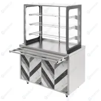 Витрина нейтральная открытая (3 полки) RCC23AN City 1500x700x1700(860)...