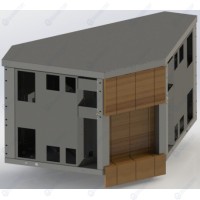 Прилавок нейтральный угловой 90 внутренний RU20A90 Capital 1430x650x86...