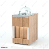 Прилавок диспенсер для тарелок тепловой RD20A Capital 505x700x1105(860...
