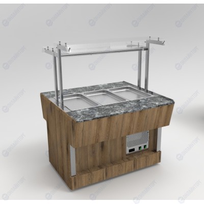 Прилавок холодильный островной RC41S ШС Capital 805x1050x1465(830) h=100мм
