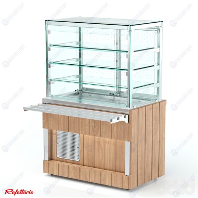 Витрина холодильная с дверками раздачи (3 полки) RC22A Capital 1105x700x1700(860)мм