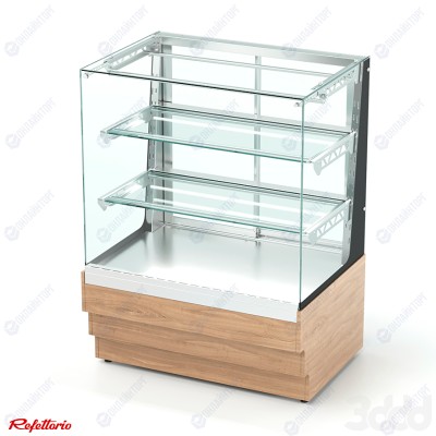 Витрина кондитерская тепловая (статика) закрытая (2 полки) RKH31A Crystal 950x700x1320мм