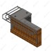 Прилавок кассовый Г-образный левый RT3AL Capital 1505x700x860мм