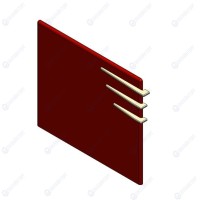 Фасад боковой левый нижний для кондитерских витрин Case - A