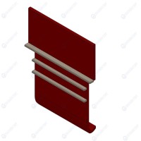Комплект фасадов лицевой б/отверстий для углового внешнего прилавка 45...