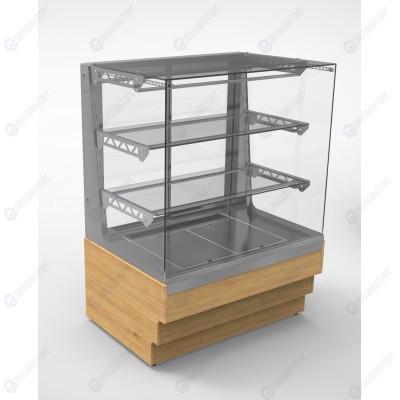 Витрина кондитерская тепловая (динамика) закрытая (2 полки) RKH42A Crystal 1250x700x1320мм