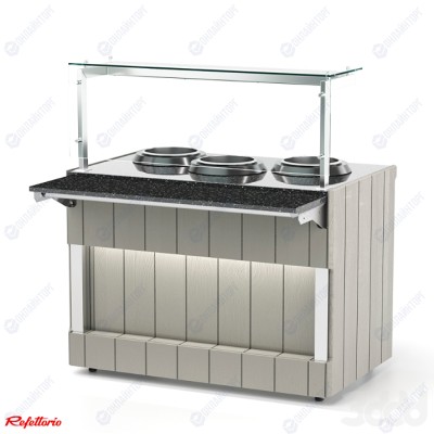 Мармит для первых блюд (3 супницы 10л) RM12DS(10) Capital 1105x700x1255(830)мм