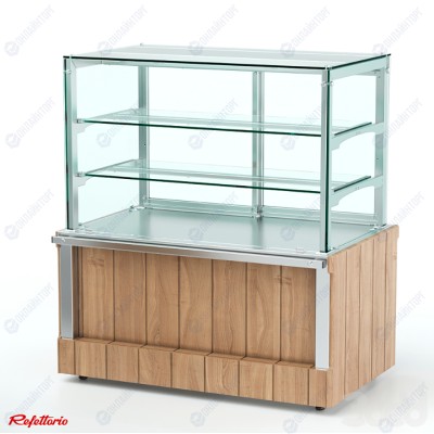 Витрина кондитерская нейтральная закрытая (2 полки) RN31A Capital 805x725x1255(580)мм