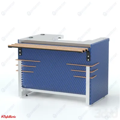 Прилавок кассовый левый RT1AL Case 1105x700x860мм