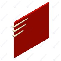Фасад боковой правый нижний для кондитерских витрин Case - A