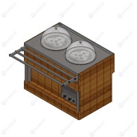 Прилавок диспенсер для тарелок тепловой пристенный RD42АP ШС Capital 1...