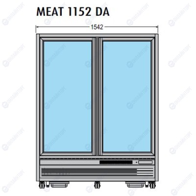ШКАФ ХОЛОД.ОСТРОВ. TECFRIGO MEAT 1152 DA СЕРЕБ.