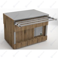 Прилавок нейтральный пристенный без полки RN41ABP ШС Capital 805x740x8...