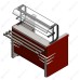 Прилавок нейтральный П-образный RV11A Case 805x700x1320(860)мм