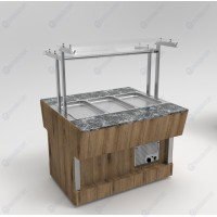 Мармит для вторых блюд островной RM41S ШС Capital 805x1050x1465(830)мм