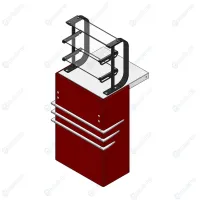 Прилавок кассовый соединительный RT10A Case 505x505x1255(860)мм
