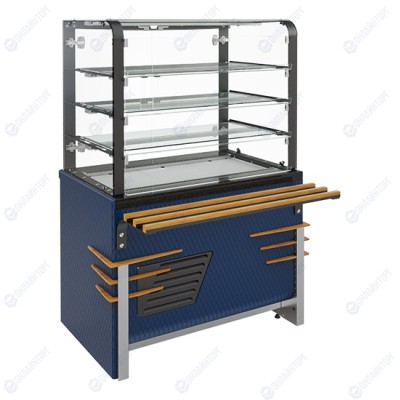Витрина холодильная с дверками раздачи (3 полки) RС41AS Case 805х700х1670(830)мм