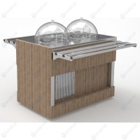 Прилавок диспенсер для тарелок тепловой островной RD40A ШС Capital 505...