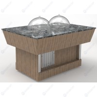 Прилавок диспенсер для тарелок тепловой островной RD42S ШС Capital 110...