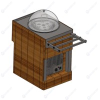 Прилавок диспенсер для тарелок тепловой пристенный RD40АP ШС Capital 5...