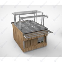 Прилавок холодильный сдвоенный RС41А2 ШС Capital 805x1365x1465(860) h=...
