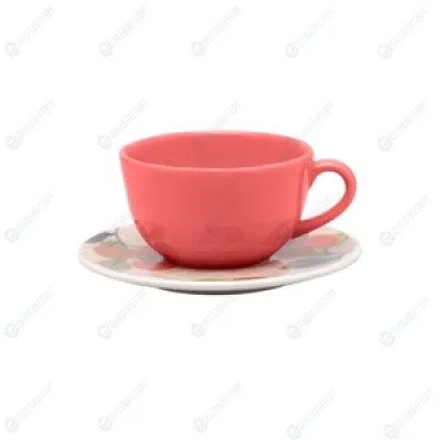 Пара чайная UNNI SHAPE (чашка 200мл и блюдце 14см) Oxford 127272, AY04-5823