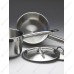 СОТЕЙНИК 4л нерж.тройное дно d=200 h=125, с двумя ручками, ИНДУКЦИЯ, LUXSTAHL