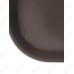Поднос прорезиненный прямоугольный 410х300х25 мм коричневый [1216CT Brown]