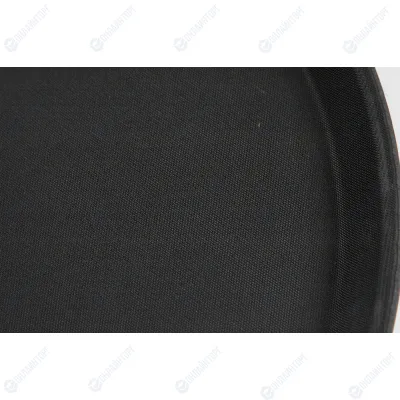Поднос прорезиненный круглый 400х25 мм черный [1600CT Black]